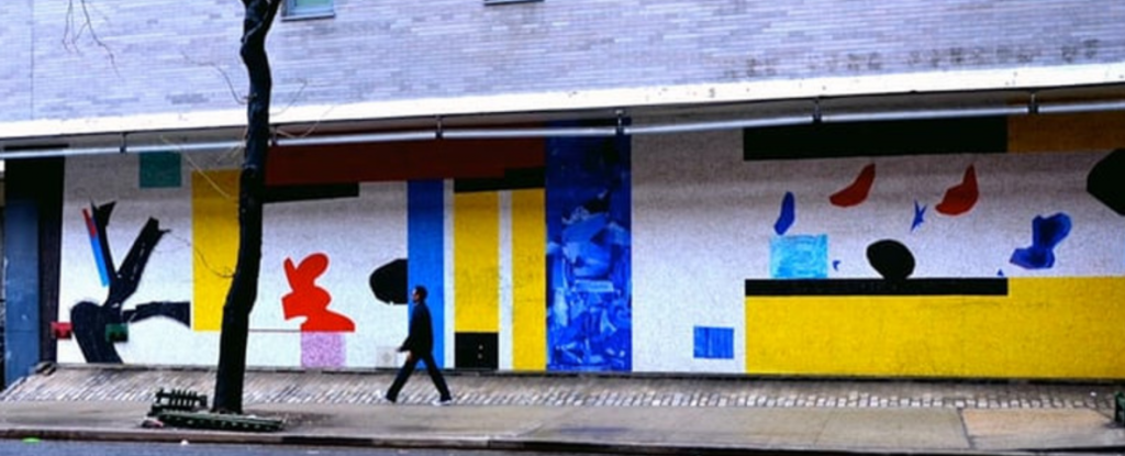 Hans Hofmann mosaic, New York School of Printing, 439 West 49th Street, New York, NY. 